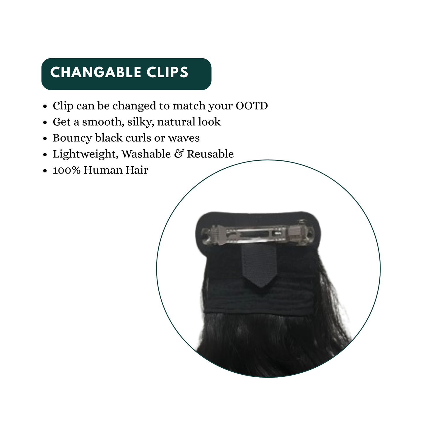 Flat Clip Ponytail Extensions