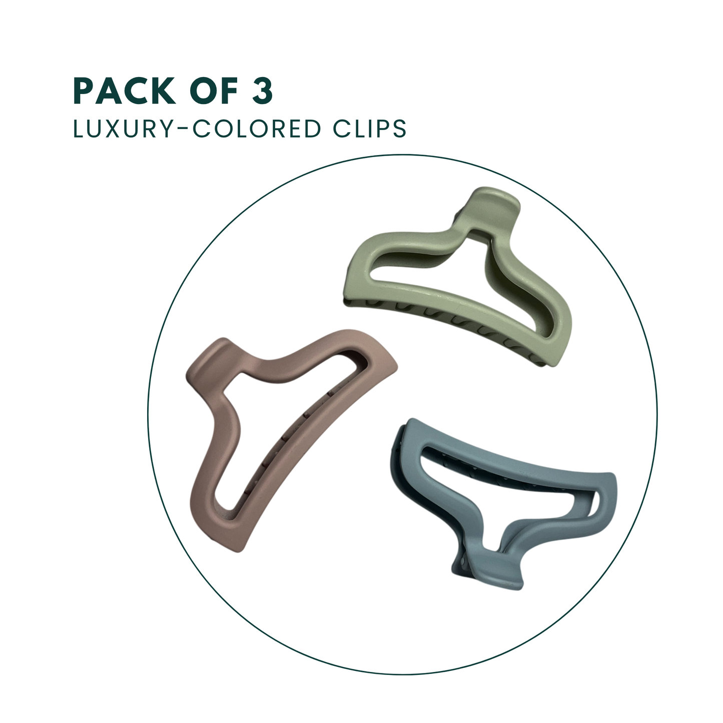Hair Clutcher Pack of 3