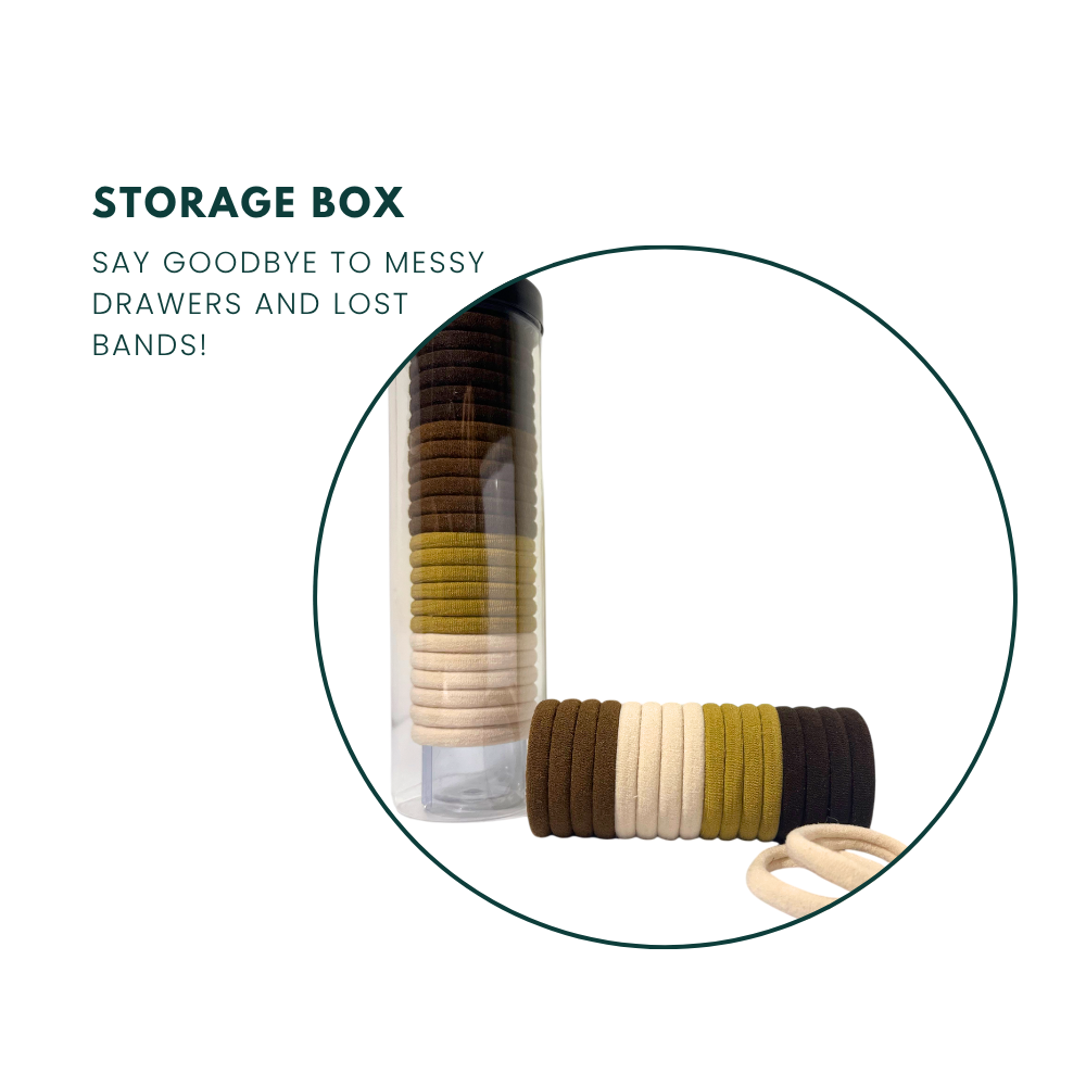 Ponytail Holders with Storage Box | Multicolor 2