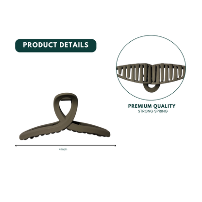 Korean Stylish Large Shark Teeth Hair Clips Pack of 3