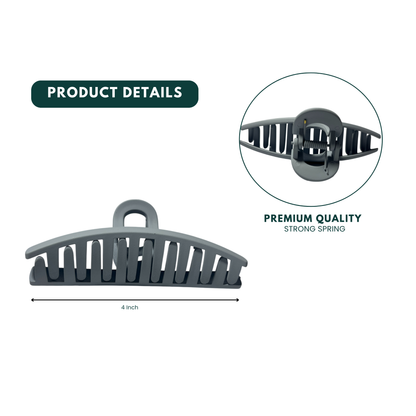 Large Matte Claw Clips for Women | Pack of 3