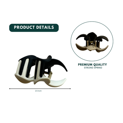 Chic Korean double color hair claw clip – perfect gift for women and girls