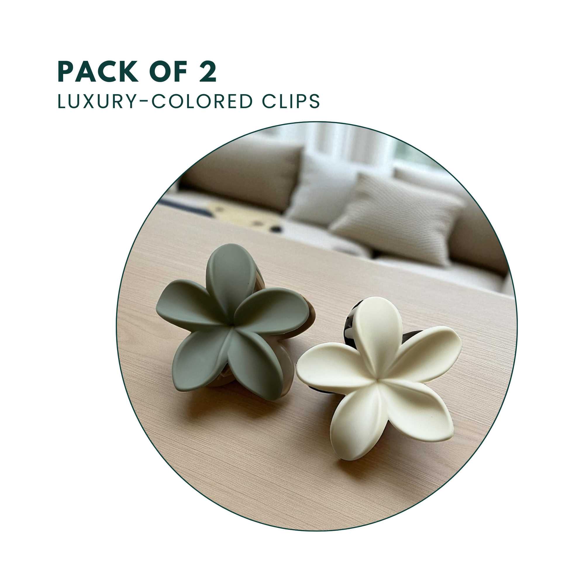 Non-slip matte hair claw clip for long hair – chic and modern design
