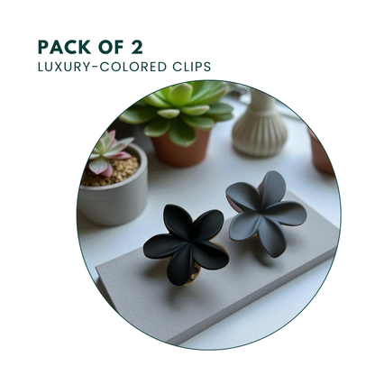 Stylish pastel double shade hair claw clip for girls – durable matte design