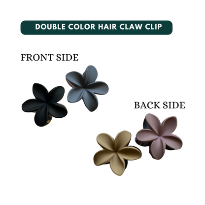Trendy Korean hair claw clip holding thick hair in elegant bun hairstyle